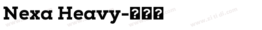 Nexa Heavy字体转换